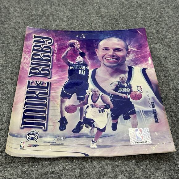 Vintage Mike Bibby Sacramento Kings NBA Limited /500 Photo Rare - 8”x 10” -Gloss - Picture 2 of 7